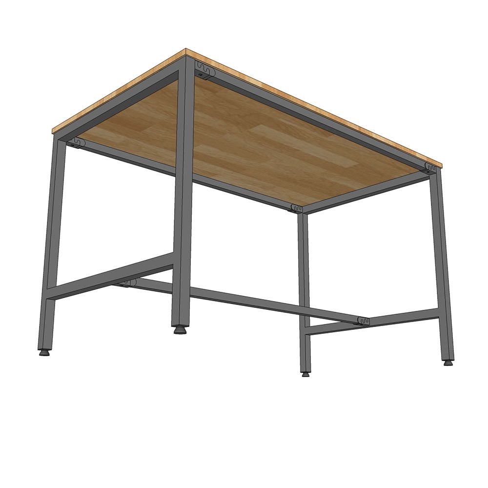 Bàn ăn 120x70cm gỗ cao su chân sắt sơn tĩnh điện Bàn ăn 120x70cm gỗ cao su chân sắt sơn tĩnh điện - hình 3
