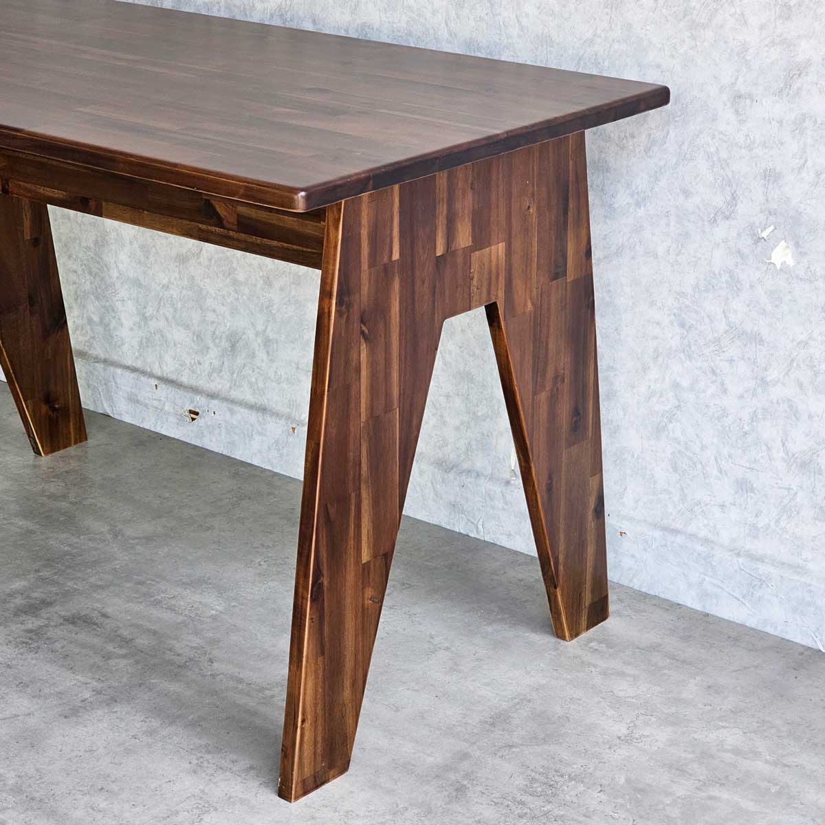 Bàn ăn 120x70cm gỗ tràm chân chữ A Bàn ăn 120x70cm gỗ tràm chân chữ A - hình 3