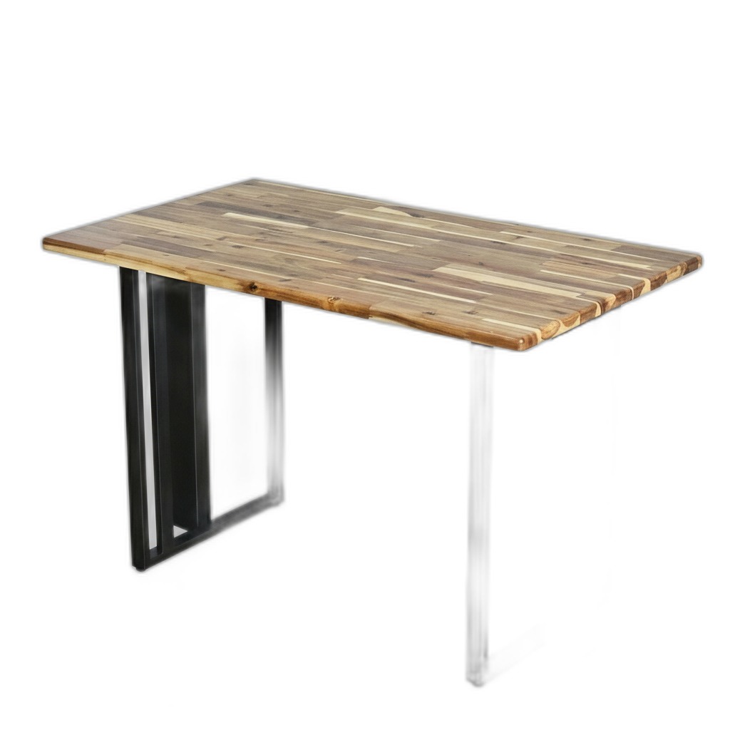 Bàn ăn 120x70cm gỗ tràm chân sắt hộp Bàn ăn 120x70cm gỗ tràm chân sắt hộp
