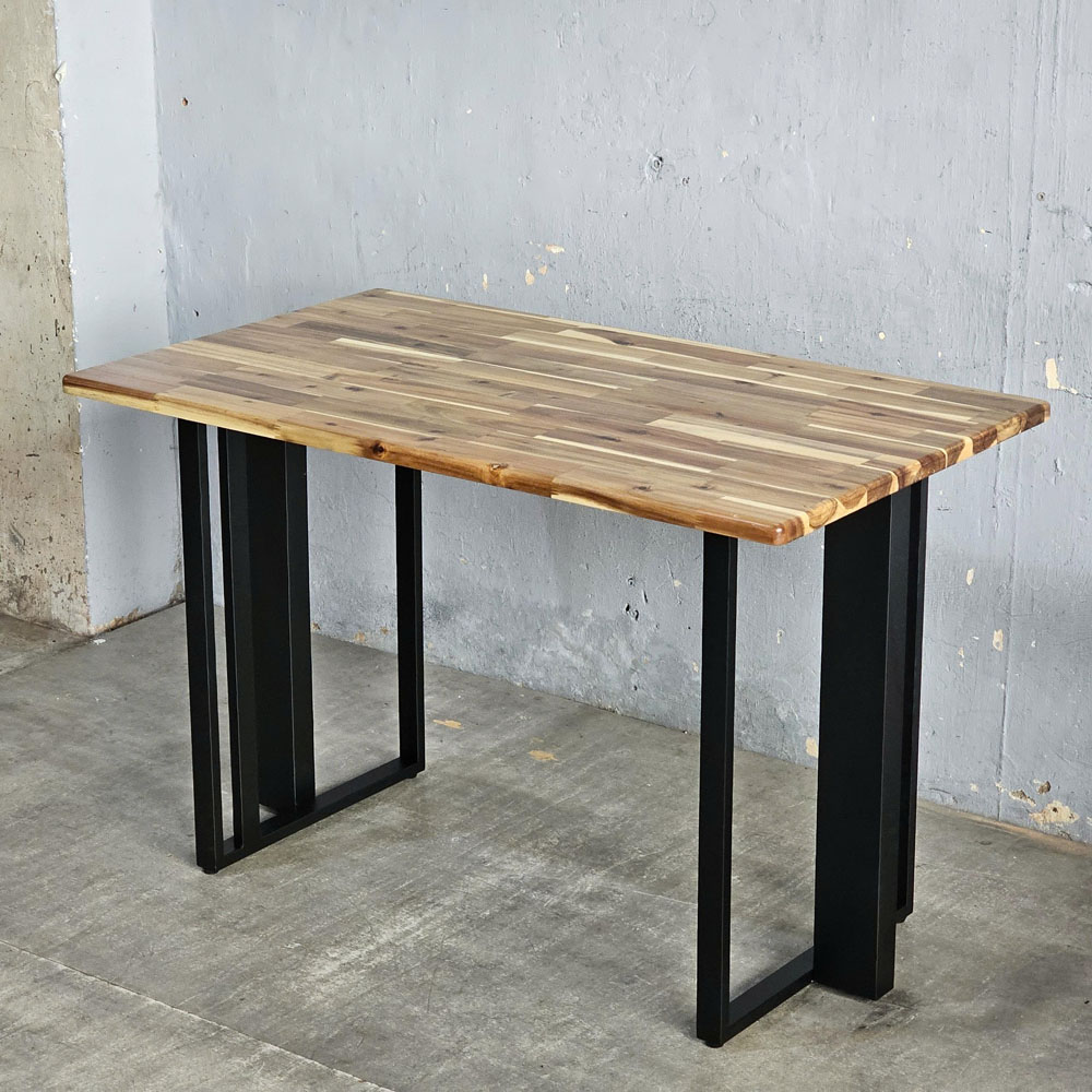 Bàn ăn 120x70cm gỗ tràm chân sắt hộp Bàn ăn 120x70cm gỗ tràm chân sắt hộp - hình 5