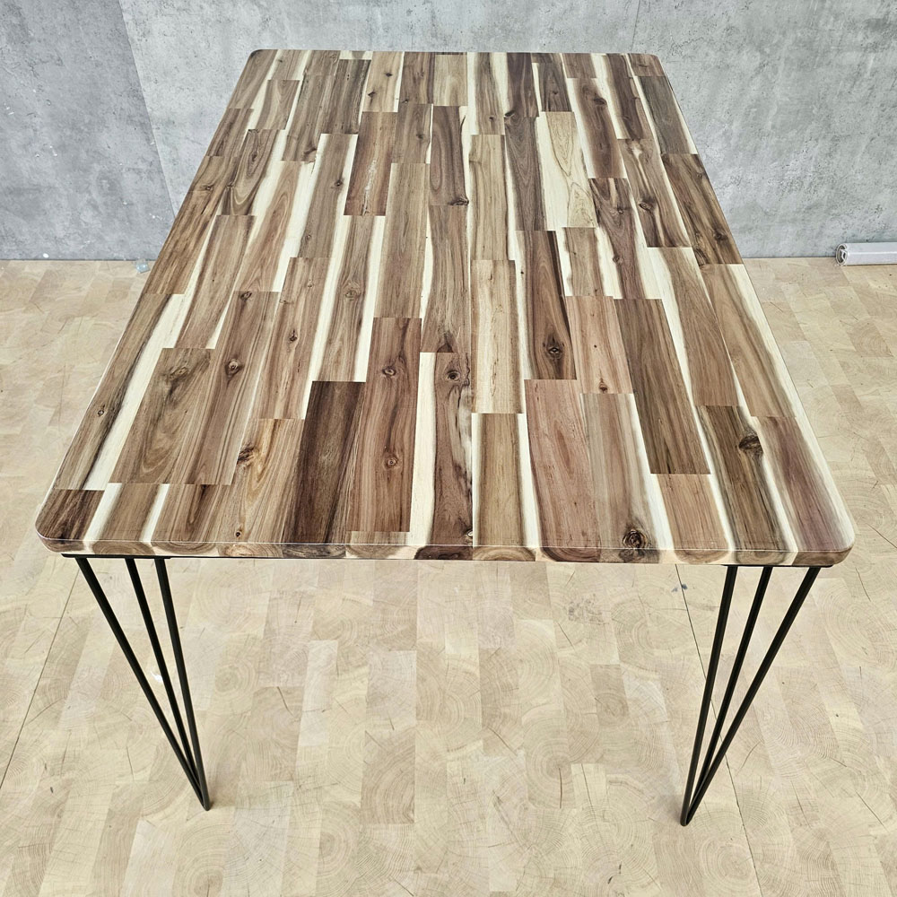 Bàn ăn 120x80cm gỗ tràm chân sắt Bàn ăn 120x80cm gỗ tràm chân sắt - hình 4