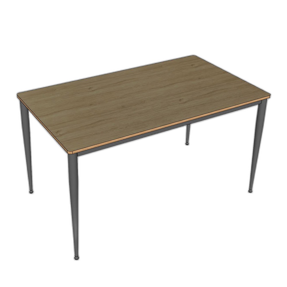 Bàn ăn 140cm gỗ Plywood chân sắt vuốt côn lắp ráp Bàn ăn 140cm gỗ Plywood chân sắt vuốt côn lắp ráp