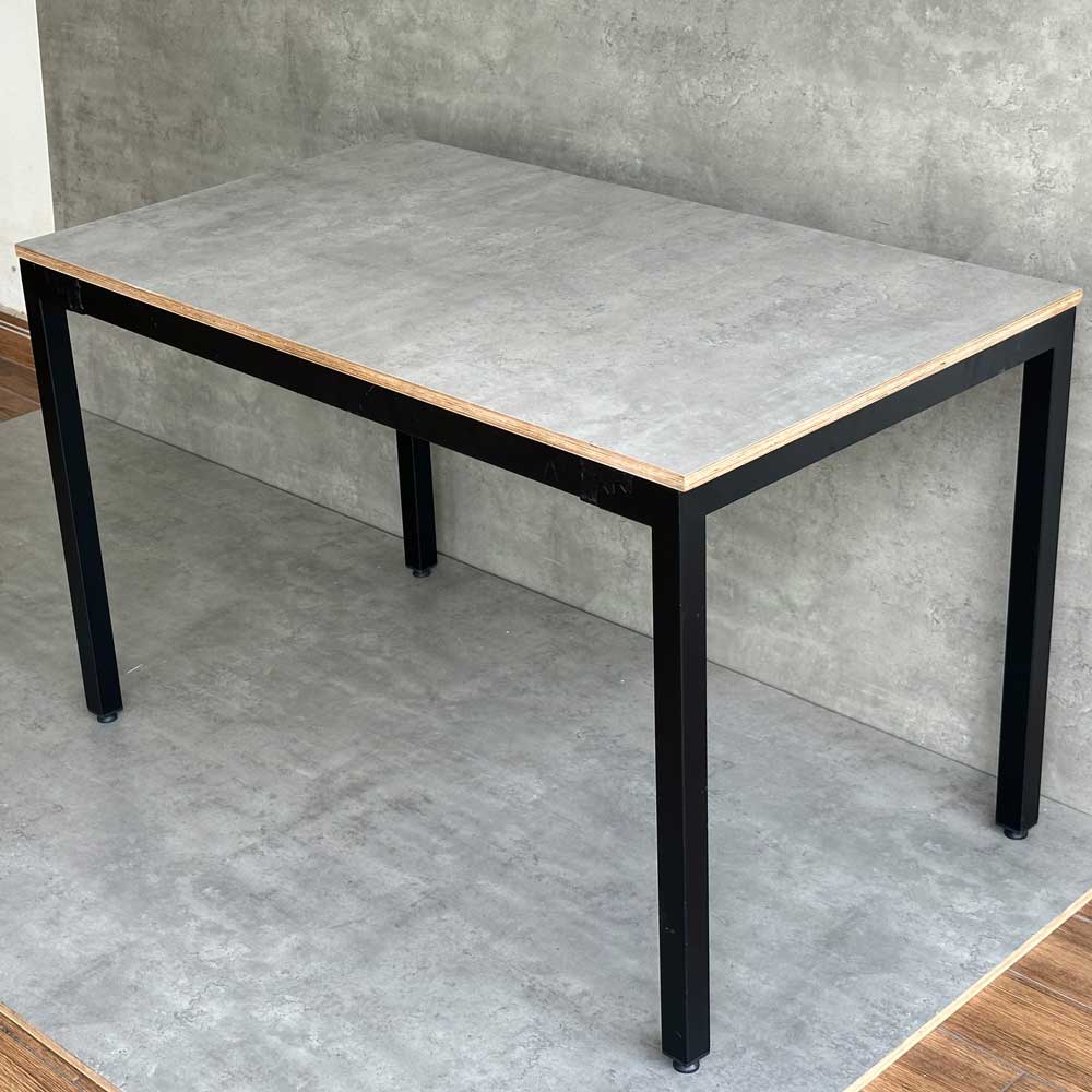Bàn ăn 140x70cm gỗ Plywood phủ melamin chân sắt lắp ráp Bàn ăn 140x70cm gỗ Plywood phủ melamin chân sắt lắp ráp - hình 3