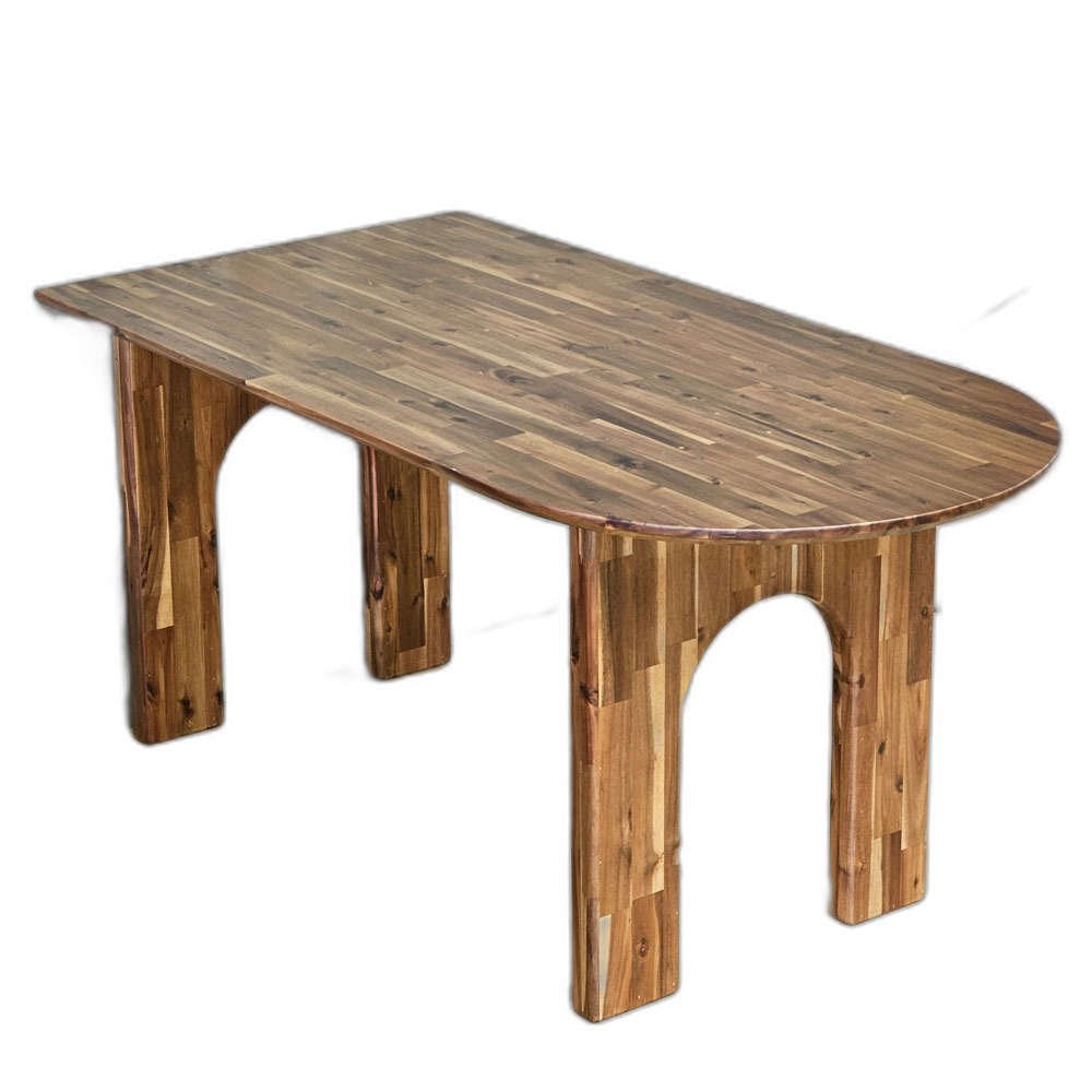 Bàn ăn áp tường 160x80cm gỗ tràm Bàn ăn áp tường 160x80cm gỗ tràm