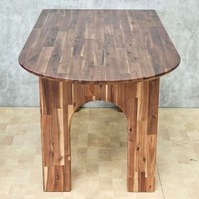 Bàn ăn áp tường 160x80cm gỗ tràm - hình 1