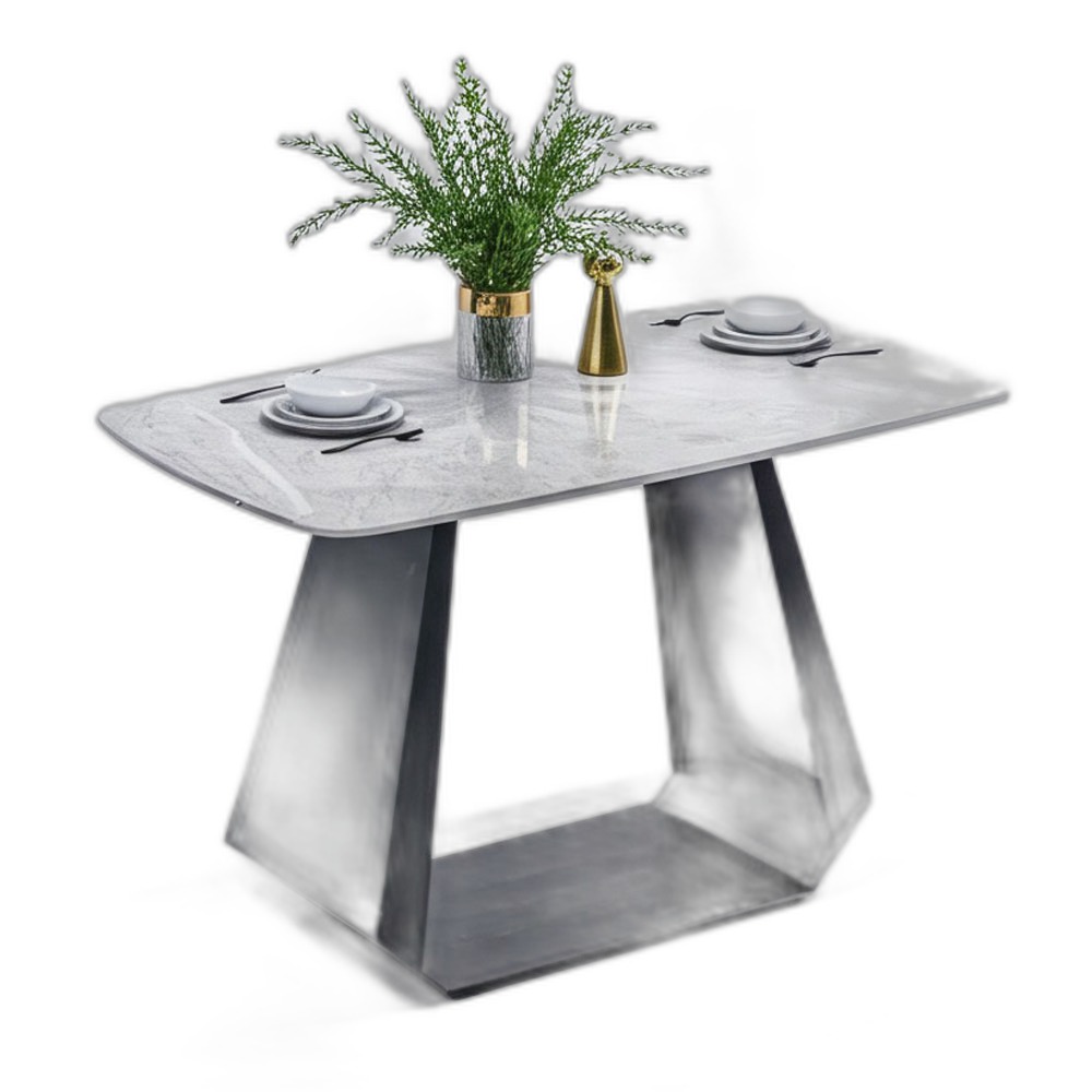 Bàn ăn chữ nhật 110x70cm mặt đá chân sắt Bàn ăn chữ nhật 110x70cm mặt đá chân sắt