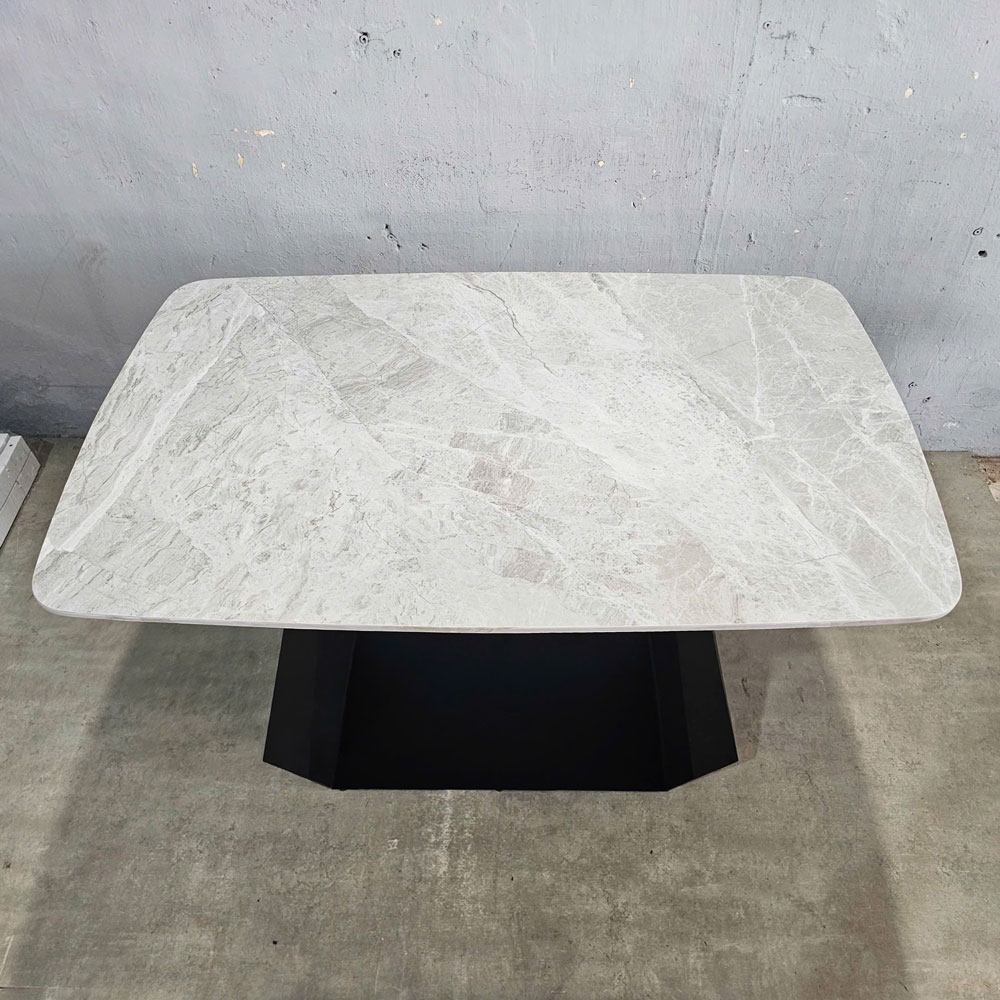 Bàn ăn chữ nhật 110x70cm mặt đá chân sắt Bàn ăn chữ nhật 110x70cm mặt đá chân sắt - hình 3