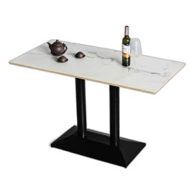 Bàn ăn chữ nhật 120x60cm gỗ plywood vân đá