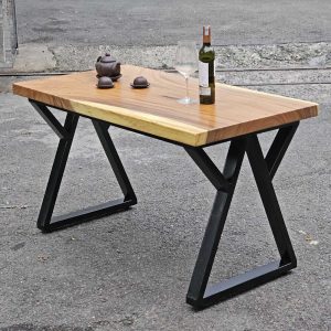 Bàn ăn chữ nhật 120x65cm gỗ me tây - hình 1