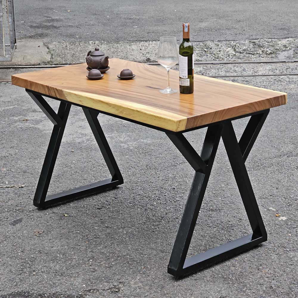 Bàn ăn chữ nhật 120x65cm gỗ me tây Bàn ăn chữ nhật 120x65cm gỗ me tây - hình 1