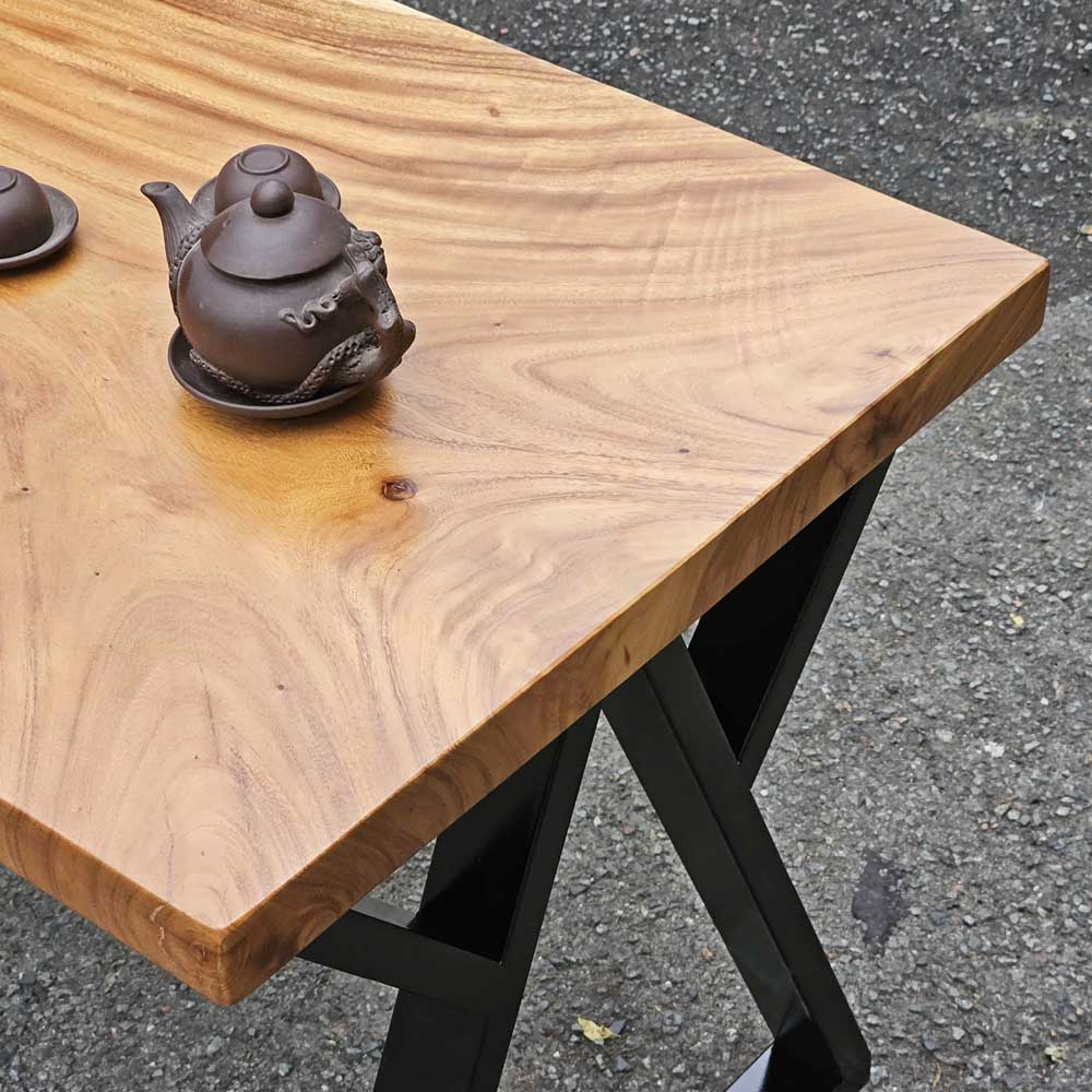 Bàn ăn chữ nhật 120x65cm gỗ me tây Bàn ăn chữ nhật 120x65cm gỗ me tây - hình 2