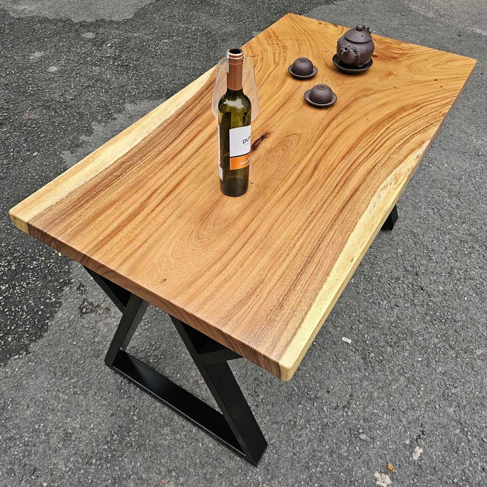 Bàn ăn chữ nhật 120x65cm gỗ me tây Bàn ăn chữ nhật 120x65cm gỗ me tây - hình 4