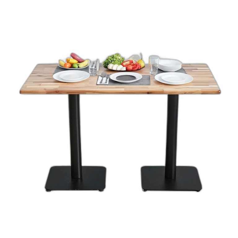 Trang chủ Bàn ăn chữ nhật 120x70cm gỗ tràm BA68234
