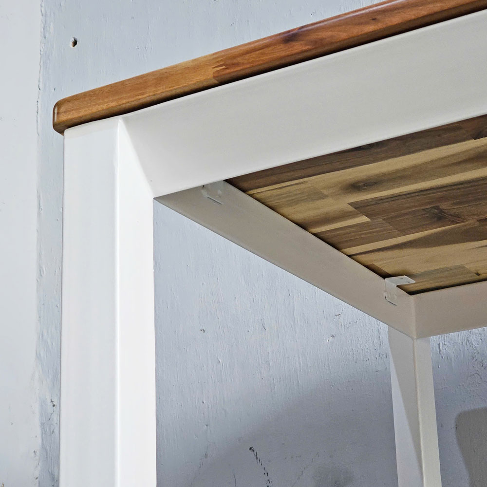 Bàn ăn chữ nhật 120x70cm gỗ tràm chân sắt tam giác Bàn ăn chữ nhật 120x70cm gỗ tràm chân sắt tam giác - hình 5