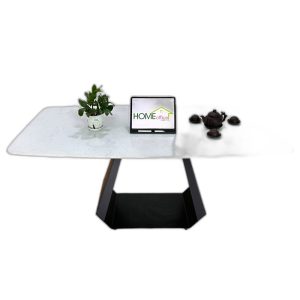 Bàn ăn chữ nhật 140 160x80 mặt đá chân sắt