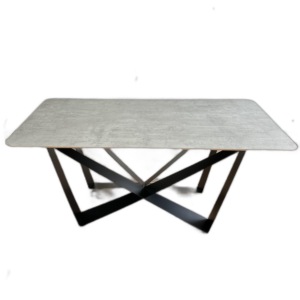 Bàn ăn chữ nhật 140 160x80cm gỗ Plywood chân sắt Bàn ăn chữ nhật 140 160x80cm gỗ Plywood chân sắt