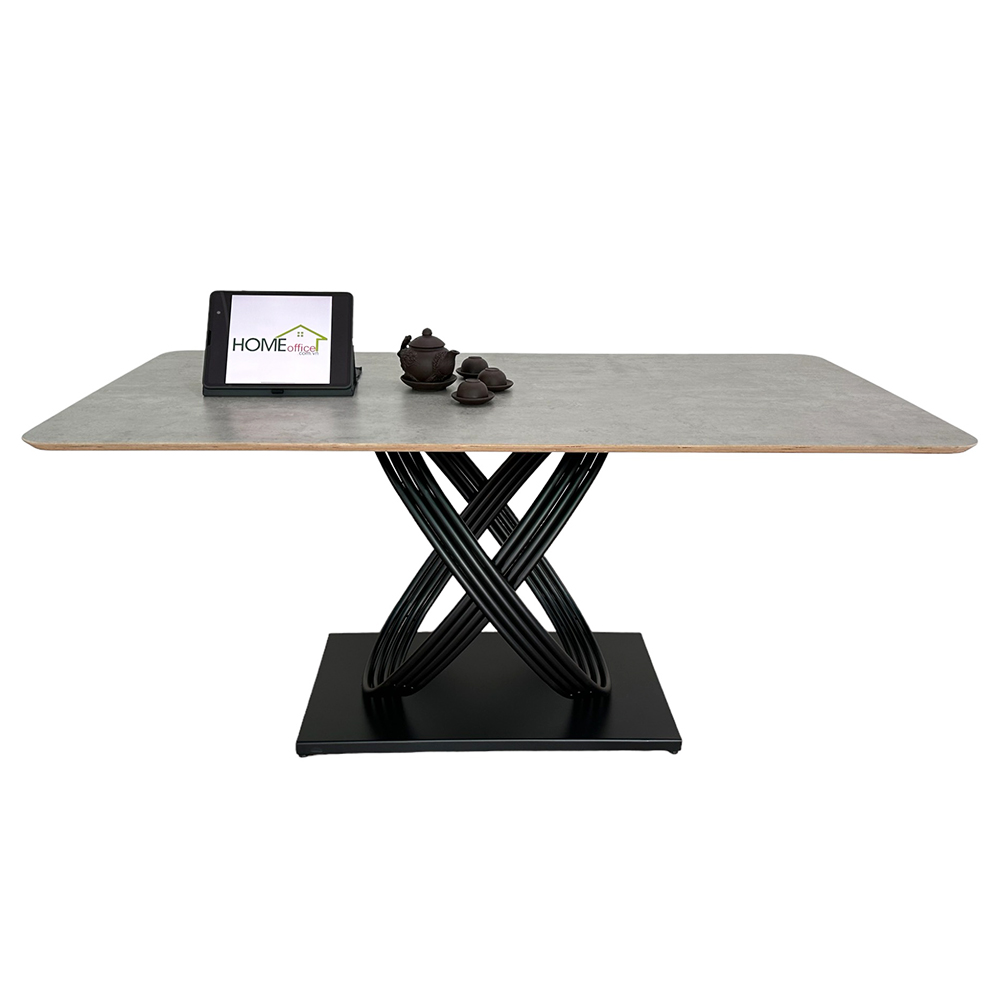Bàn ăn chữ nhật 140 160x80cm gỗ Plywood chân sắt Bàn ăn chữ nhật 140 160x80cm gỗ Plywood chân sắt - hình 1