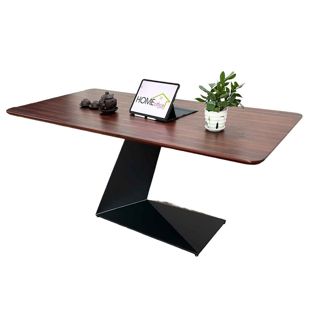 Bàn ăn chữ nhật 140 160x80cm gỗ tràm chân sắt Bàn ăn chữ nhật 140 160x80cm gỗ tràm chân sắt - hình 1