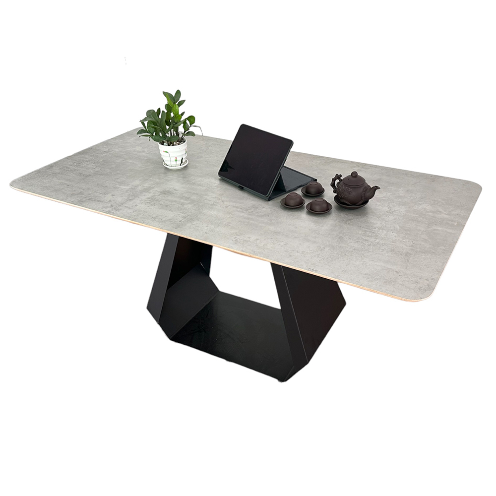 Bàn ăn chữ nhật 140 160x80cm mặt gỗ Plywood chân sắt Bàn ăn chữ nhật 140 160x80cm mặt gỗ Plywood chân sắt - hình 1