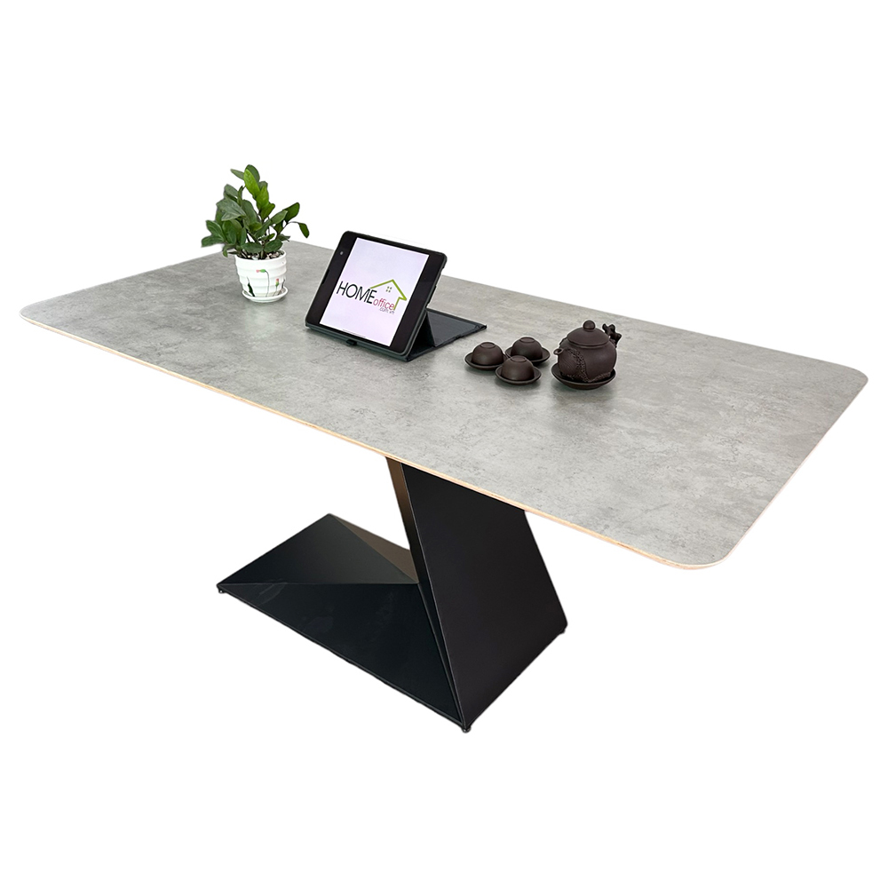 Bàn ăn chữ nhật 140 160x80cm mặt gỗ Plywood chân sắt Bàn ăn chữ nhật 140 160x80cm mặt gỗ Plywood chân sắt - hình 1
