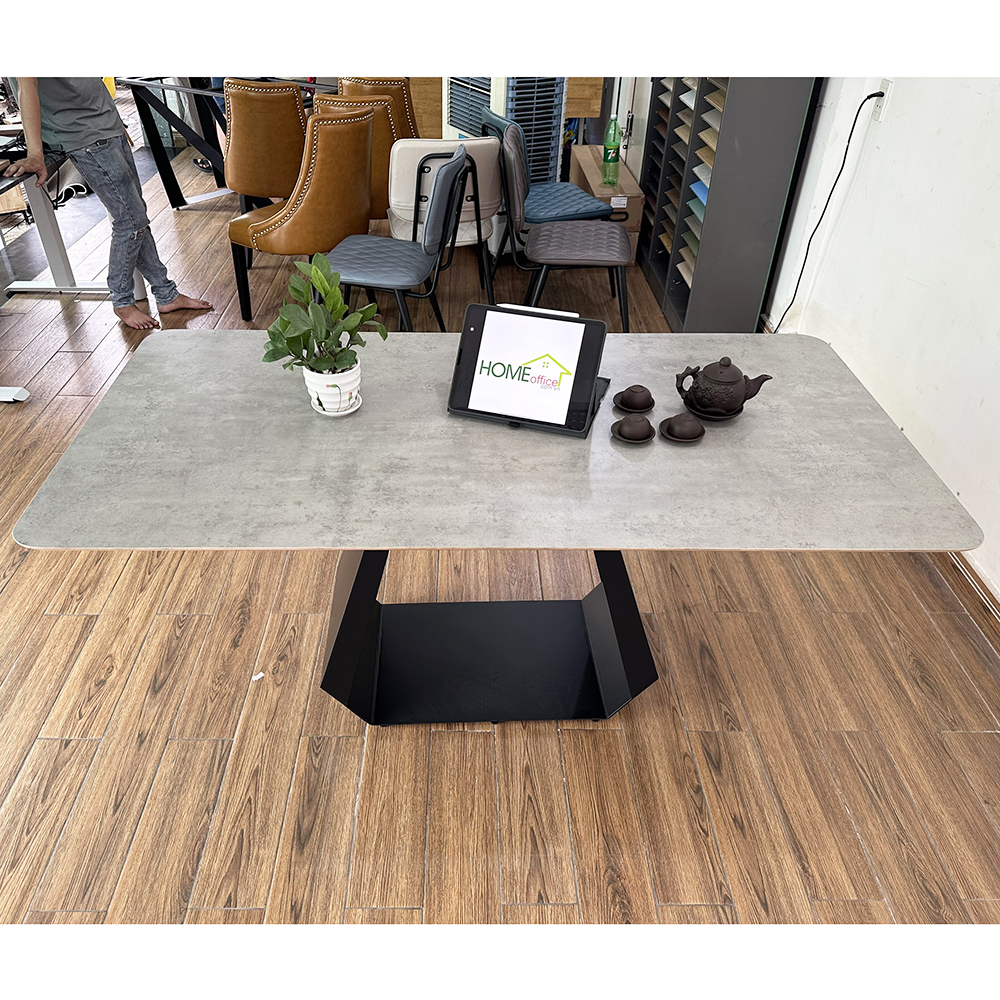 Bàn ăn chữ nhật 140 160x80cm mặt gỗ Plywood chân sắt Bàn ăn chữ nhật 140 160x80cm mặt gỗ Plywood chân sắt - hình 5