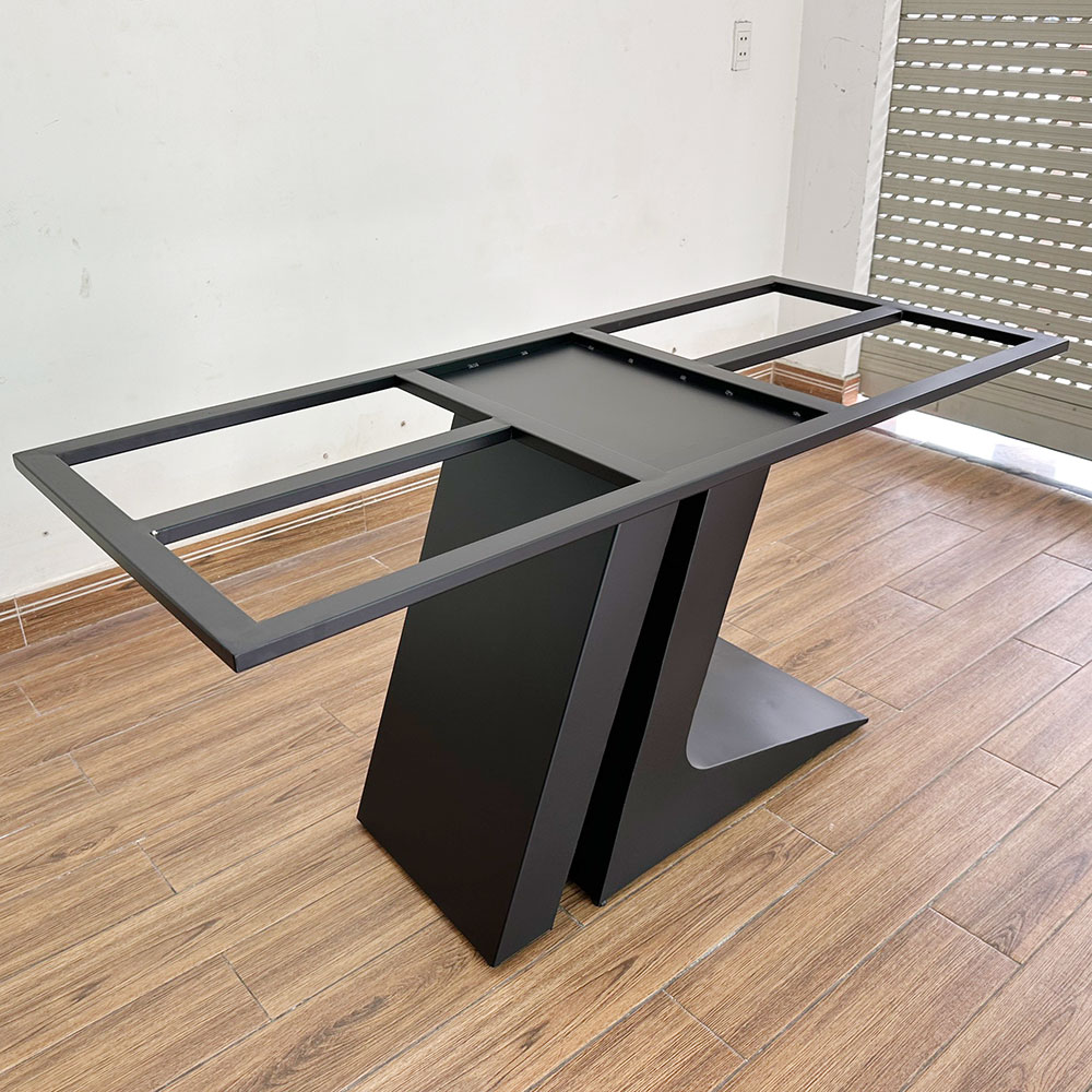 Bàn ăn chữ nhật 140 160x80cm mặt gỗ Plywood chân sắt Bàn ăn chữ nhật 140 160x80cm mặt gỗ Plywood chân sắt - hình 5