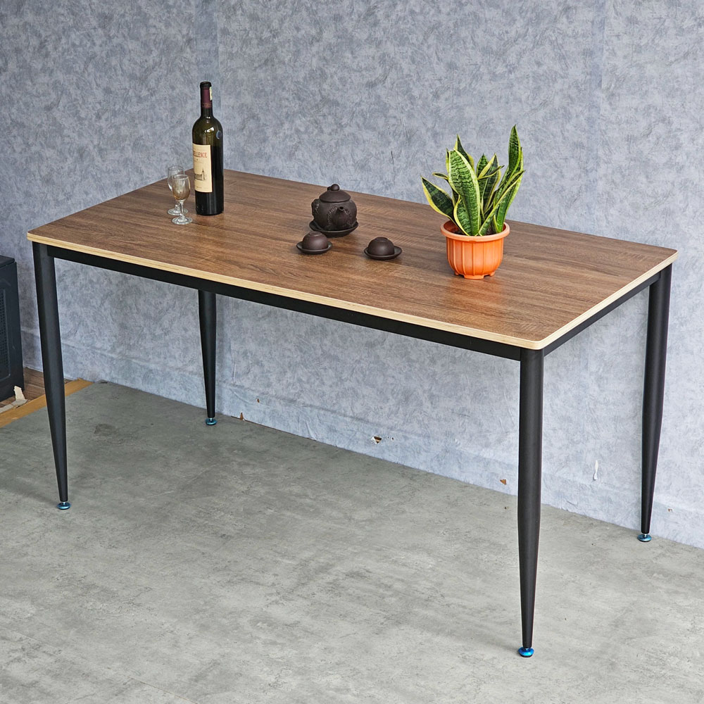 Bàn ăn chữ nhật 140x70cm gỗ plywood chân sắt hệ CONE Bàn ăn chữ nhật 140x70cm gỗ plywood chân sắt hệ CONE - hình 2