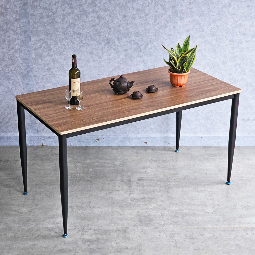 Bàn ăn chữ nhật 140x70cm gỗ plywood chân sắt hệ CONE Bàn ăn chữ nhật 140x70cm gỗ plywood chân sắt hệ CONE - hình 3