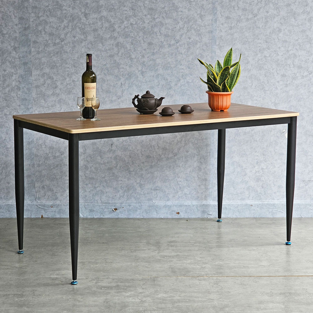Bàn ăn chữ nhật 140x70cm gỗ plywood chân sắt hệ CONE Bàn ăn chữ nhật 140x70cm gỗ plywood chân sắt hệ CONE - hình 4