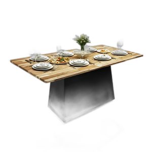 Bàn ăn chữ nhật 140x70cm gỗ tràm