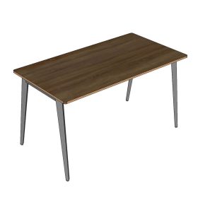 Bàn ăn chữ nhật 140x75cm gỗ plywood chân sắt hệ Tứ Giác Côn - hình 1