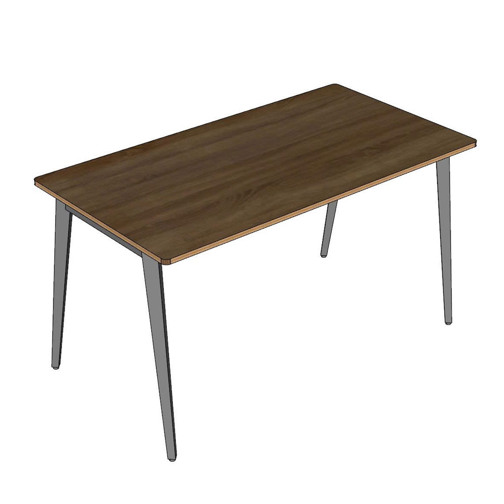 Bàn ăn chữ nhật 140x75cm gỗ plywood chân sắt hệ Tứ Giác Côn Bàn ăn chữ nhật 140x75cm gỗ plywood chân sắt hệ Tứ Giác Côn - hình 1