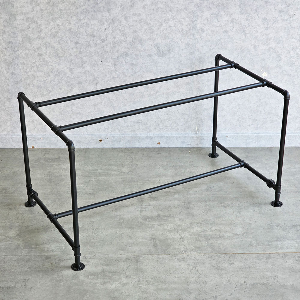 Bàn ăn chữ nhật 140x80cm gỗ cao su chân ống nước sắt Bàn ăn chữ nhật 140x80cm gỗ cao su chân ống nước sắt - hình 4