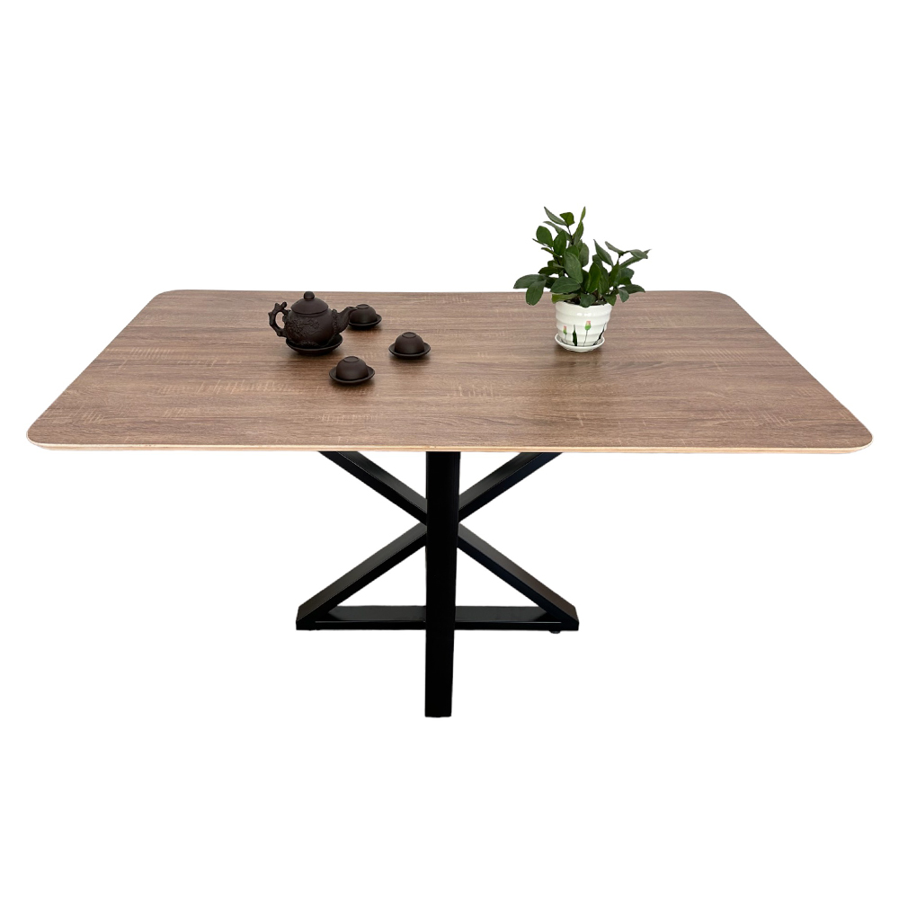 Bàn ăn chữ nhật 140x80cm gỗ Plywood chân sắt Bàn ăn chữ nhật 140x80cm gỗ Plywood chân sắt - hình 1