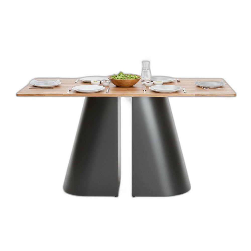 Bàn ăn chữ nhật 140x80cm gỗ tràm chân sắt Bàn ăn chữ nhật 140x80cm gỗ tràm chân sắt
