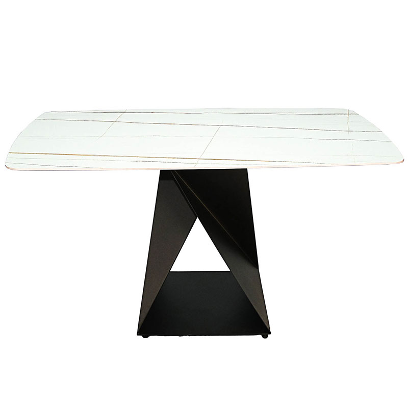Bàn ăn chữ nhật 140x80cm mặt đá cao cấp chân sắt Bàn ăn chữ nhật 140x80cm mặt đá cao cấp chân sắt - hình 2