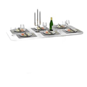 Bàn ăn chữ nhật 140x80cm mặt đá ceramic chân sắt