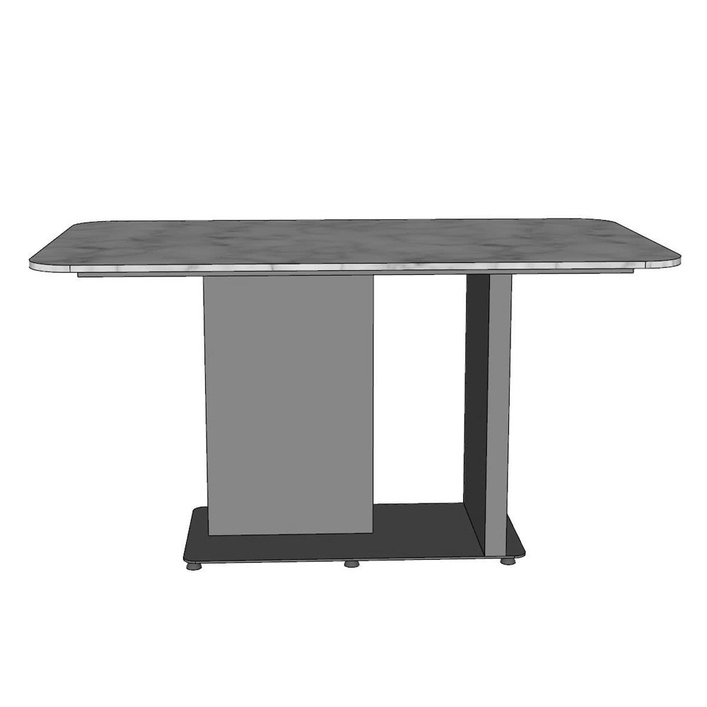 Bàn ăn chữ nhật 140x80cm mặt đá ceramic chân sắt Bàn ăn chữ nhật 140x80cm mặt đá ceramic chân sắt - hình 4