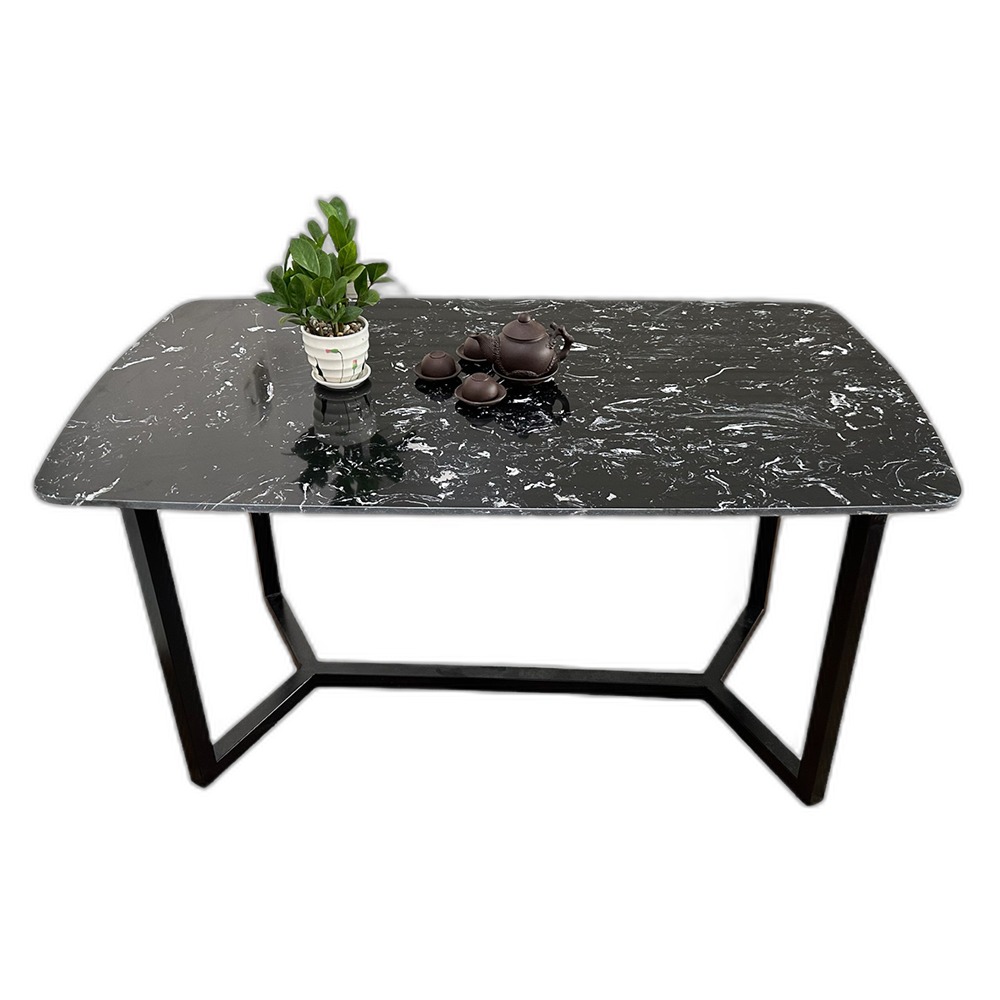 Bàn ăn chữ nhật 140x80cm mặt đá chân sắt Bàn ăn chữ nhật 140x80cm mặt đá chân sắt