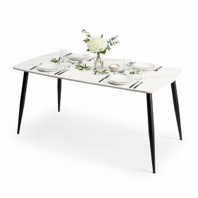 Bàn ăn chữ nhật 160x80cm mặt đá chân CONE - hình 1