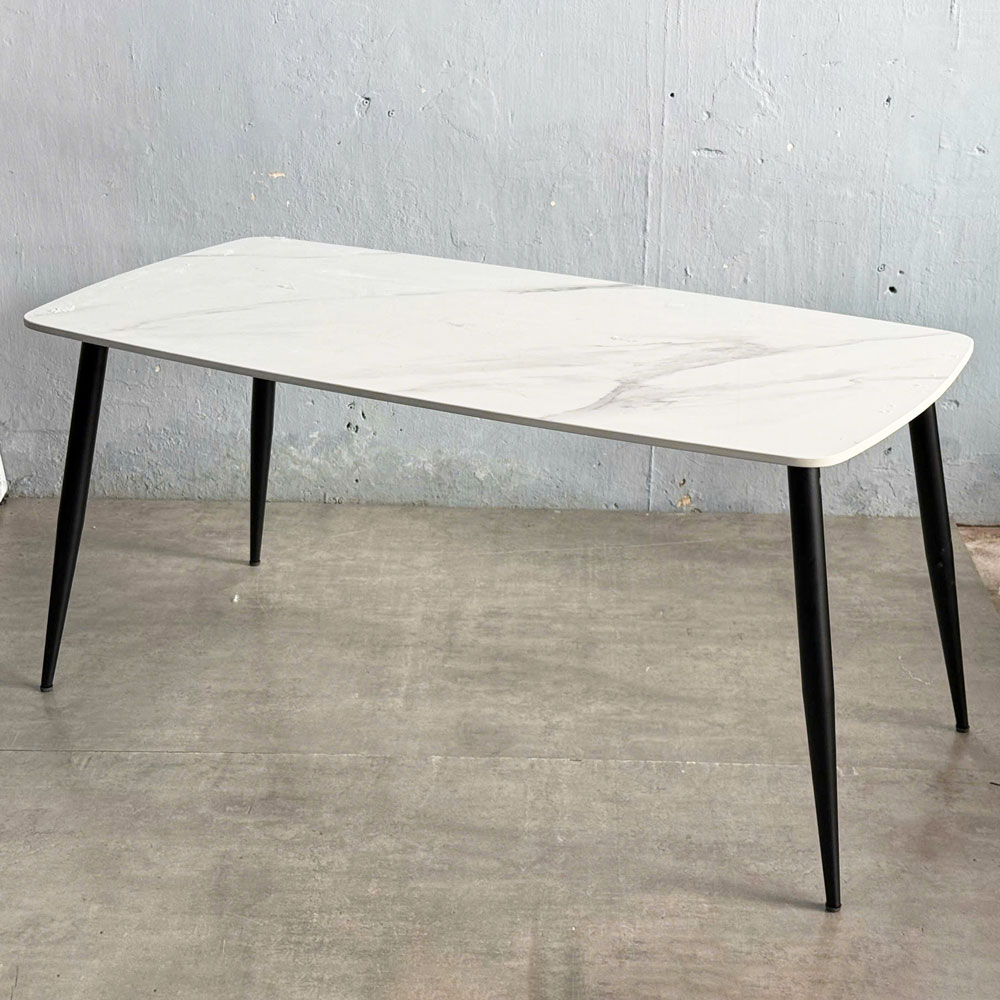 Bàn ăn chữ nhật 160x80cm mặt đá chân CONE Bàn ăn chữ nhật 160x80cm mặt đá chân CONE - hình 2
