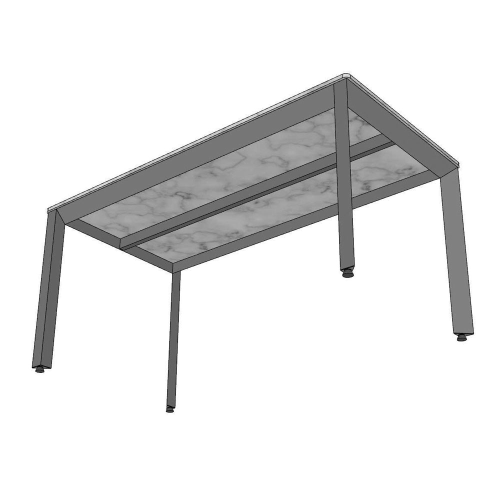 Bàn ăn chữ nhật 160x80cm mặt đá chân sắt tam giác Bàn ăn chữ nhật 160x80cm mặt đá chân sắt tam giác - hình 2