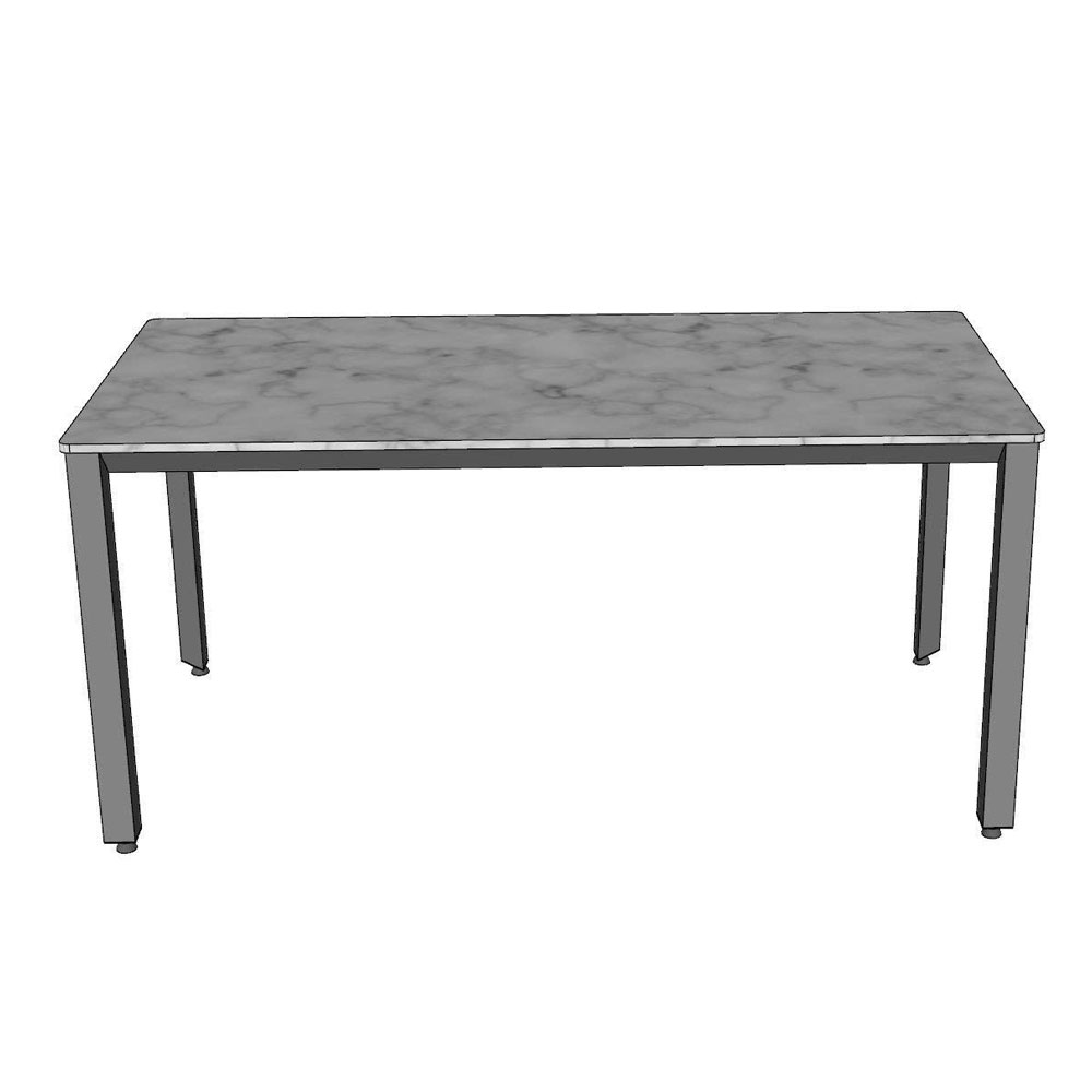 Bàn ăn chữ nhật 160x80cm mặt đá chân sắt tam giác Bàn ăn chữ nhật 160x80cm mặt đá chân sắt tam giác - hình 4