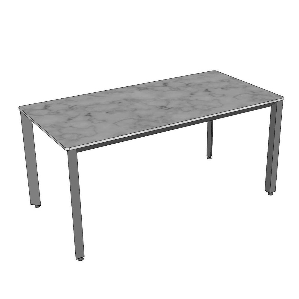 Bàn ăn chữ nhật 160x80cm mặt đá chân sắt tam giác Bàn ăn chữ nhật 160x80cm mặt đá chân sắt tam giác - hình 5