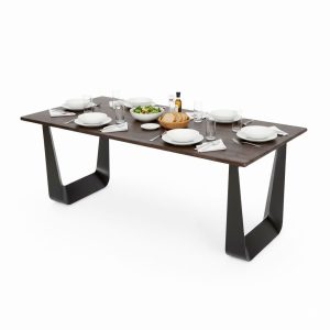 Bàn ăn chữ nhật 180x80cm gỗ tràm - hình 1