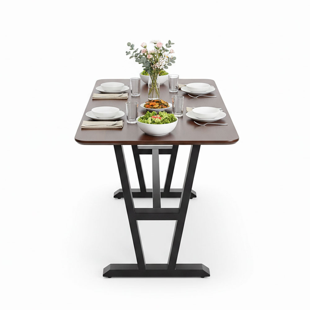 Bàn ăn chữ nhật 180x80cm gỗ tràm Bàn ăn chữ nhật 180x80cm gỗ tràm - hình 2