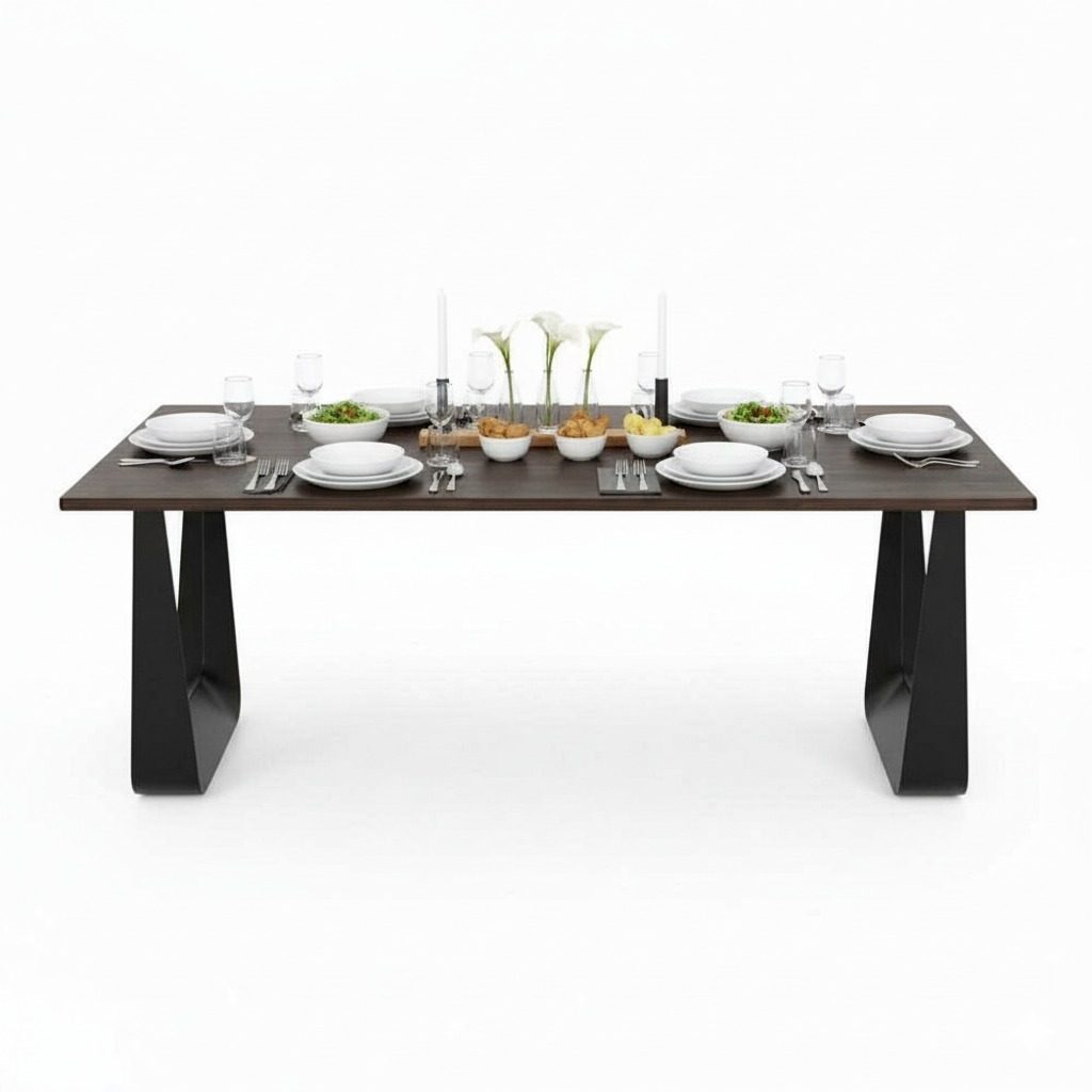 Bàn ăn chữ nhật 180x80cm gỗ tràm Bàn ăn chữ nhật 180x80cm gỗ tràm - hình 2