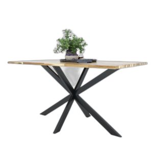Bàn ăn chữ nhật KANE 01 140 160x80 gỗ tràm chân sắt