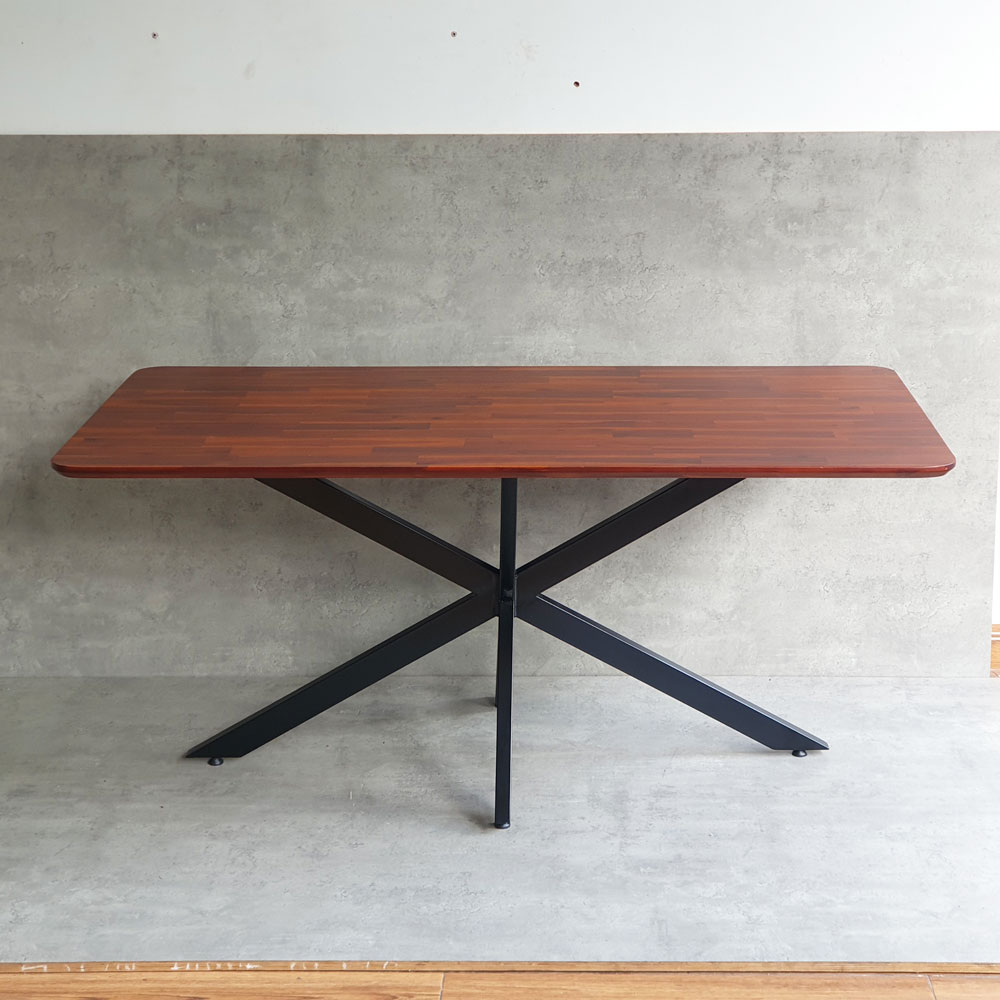 Bàn ăn chữ nhật KANE 03 160x80cm tràm chân sắt Bàn ăn chữ nhật KANE 03 160x80cm tràm chân sắt - hình 5