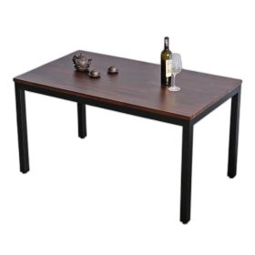 Bàn ăn chữ nhật Umaru 140x80cm gỗ tràm chân sắt
